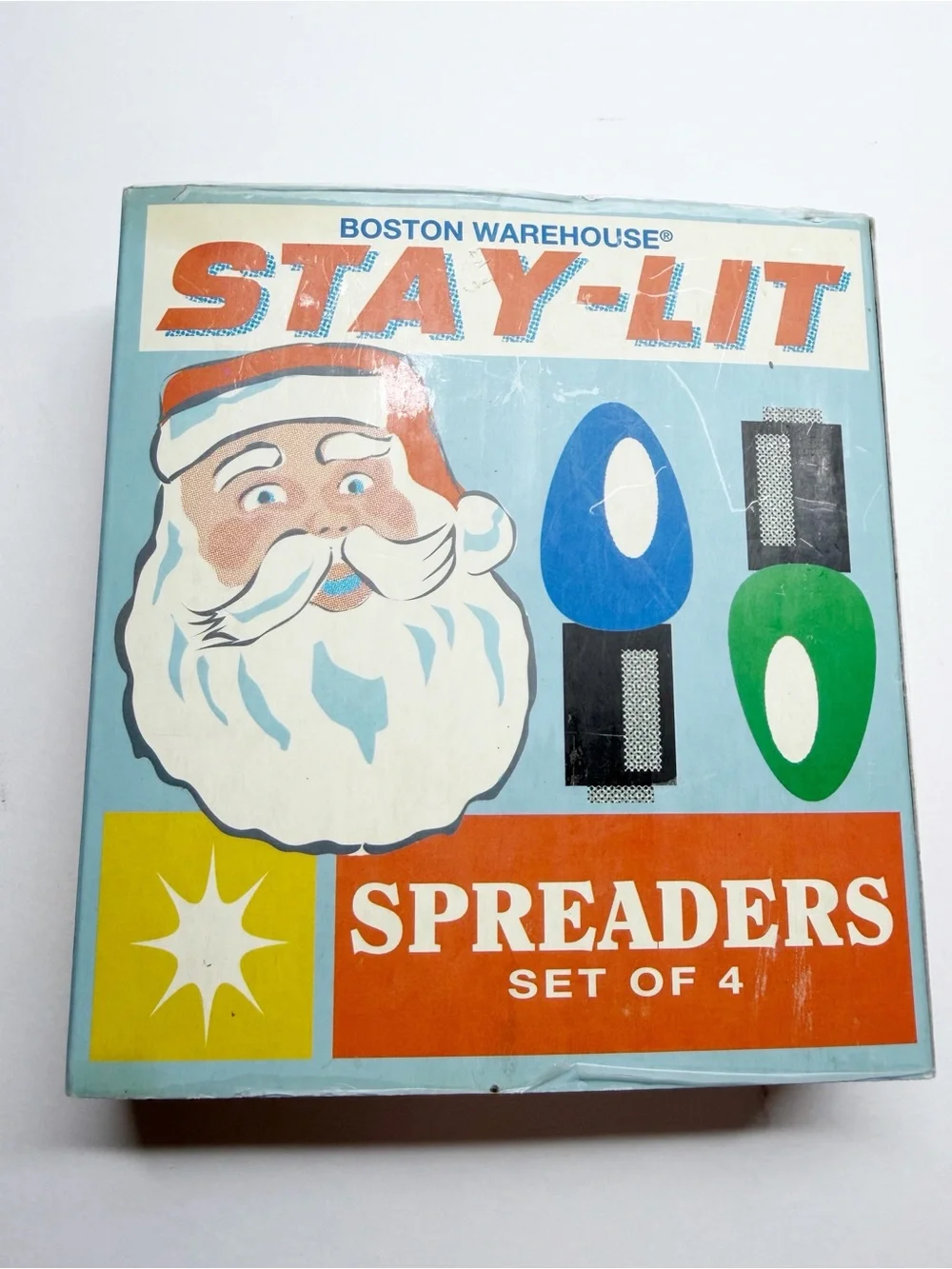 Y2K Boston Warehouse Stay Lit Remember When Light Bulb Cheese Knife Spreaders